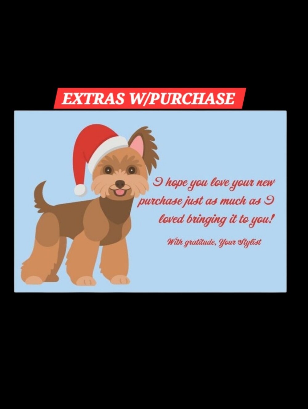 25ct. 4x6 Holiday Dog Thank You Cards -3 Random Polymailers ✨️PRICE FIRM✨️